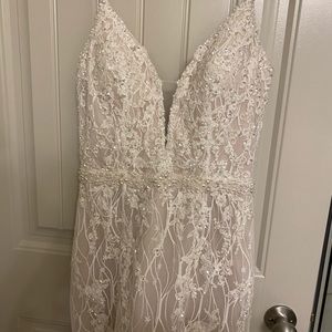 Martin Thornburg fit and flare wedding dress